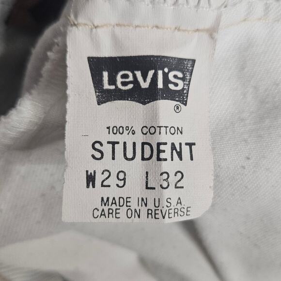 VTG 1992 Lightwash Levi's Silvertab Jeans - Student Cut 29x32 (27x31) - Picture 9 of 10